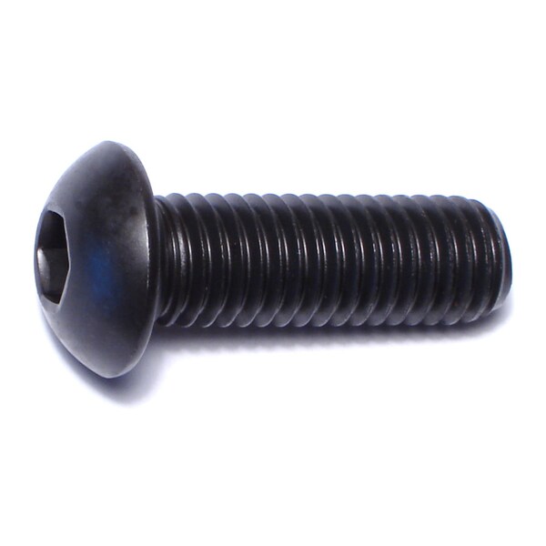 Midwest Fastener M10-1.50 Socket Head Cap Screw, Button, Black Oxide Steel, 30 mm Length, 3 PK 75992 - main